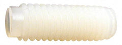 Made in USA - 1/4-20 UNC, 3/4" Length of Thread, Soft Tip Point Set Screw - Nylon - Eagle Tool & Supply