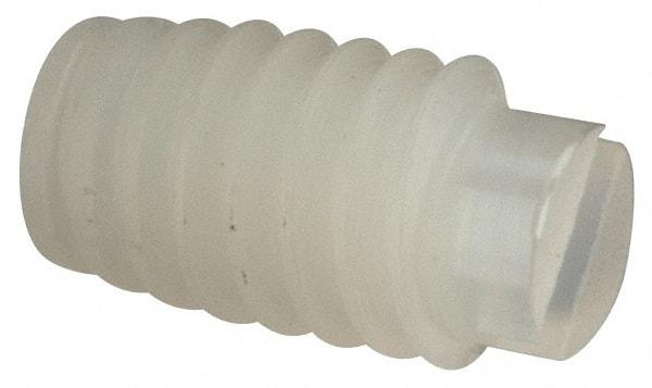 Made in USA - #8-32 UNC, 1/4" Length of Thread, Soft Tip Point Set Screw - Nylon - Eagle Tool & Supply