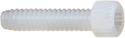 Made in USA - #4-40 UNC Hex Socket Drive, Socket Cap Screw - Grade 6/6 Nylon, Uncoated, Fully Threaded, 1/2" Length Under Head - Eagle Tool & Supply