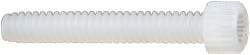 Made in USA - #4-40 UNC Hex Socket Drive, Socket Cap Screw - Grade 6/6 Nylon, Uncoated, Fully Threaded, 3/4" Length Under Head - Eagle Tool & Supply