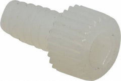 Made in USA - #6-32 UNC Hex Socket Drive, Socket Cap Screw - Grade 6/6 Nylon, Uncoated, Fully Threaded, 1/4" Length Under Head - Eagle Tool & Supply