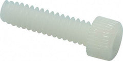 Made in USA - #10-24 UNC Hex Socket Drive, Socket Cap Screw - Grade 6/6 Nylon, Uncoated, Fully Threaded, 3/4" Length Under Head - Eagle Tool & Supply