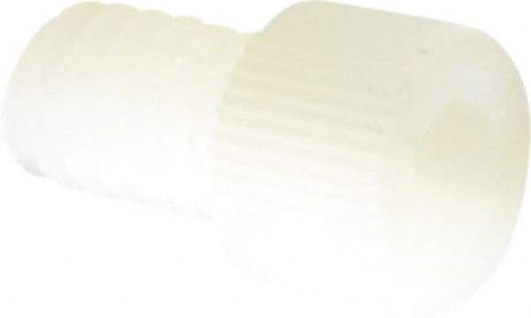 Made in USA - 1/4-20 UNC Hex Socket Drive, Socket Cap Screw - Grade 6/6 Nylon, Uncoated, Fully Threaded, 3/8" Length Under Head - Eagle Tool & Supply