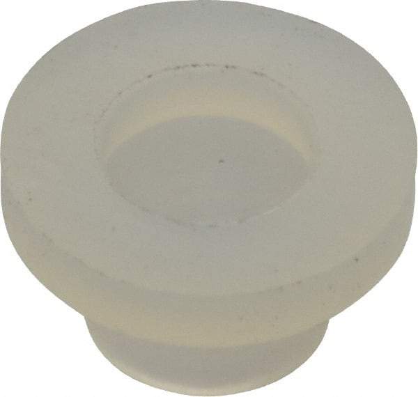 Made in USA - #8-32 UNC, 3/8" Length Under Head Slotted Drive Machine Screw - Fillister Head, Grade 6/6 Nylon, Uncoated, Without Washer - Eagle Tool & Supply