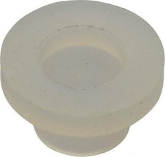 Made in USA - #8-32 UNC, 3/8" Length Under Head Slotted Drive Machine Screw - Fillister Head, Grade 6/6 Nylon, Uncoated, Without Washer - Eagle Tool & Supply