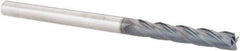 SGS - 1/4", 1-1/2" LOC, 1/4" Shank Diam, 4" OAL, 4 Flute, Solid Carbide Square End Mill - Single End, AlTiN Finish, Spiral Flute, 30° Helix, Centercutting, Right Hand Cut, Right Hand Flute, Series 1EL - Eagle Tool & Supply