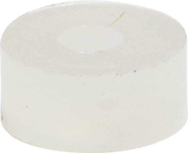 Made in USA - #0 Screw, Grade 6/6 Nylon Standard Flat Washer - 1.65mm ID x 4.55mm OD, 1.98mm Thick - Eagle Tool & Supply