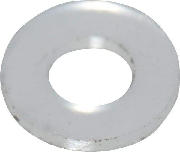 Made in USA - #2 Screw, Grade 6/6 Nylon Standard Flat Washer - 2.39mm ID x 4.78mm OD, 0.51mm Thick - Eagle Tool & Supply