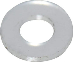 Made in USA - #2 Screw, Grade 6/6 Nylon Standard Flat Washer - 2.39mm ID x 4.78mm OD, 0.51mm Thick - Eagle Tool & Supply
