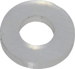 Made in USA - #3 Screw, Grade 6/6 Nylon Standard Flat Washer - 2.64mm ID x 5.59mm OD, 0.79mm Thick - Eagle Tool & Supply