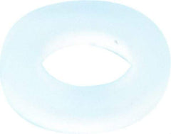 Made in USA - #4 Screw, Grade 6/6 Nylon Standard Flat Washer - 3.05mm ID x 5.54mm OD, 0.94mm Thick - Eagle Tool & Supply