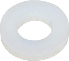 Made in USA - #6 Screw, Grade 6/6 Nylon Standard Flat Washer - 4.11mm ID x 7.92mm OD, 1.57mm Thick - Eagle Tool & Supply