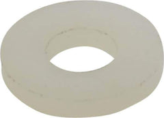 Made in USA - #8 Screw, Grade 6/6 Nylon Standard Flat Washer - 4.5mm ID x 10.36mm OD, 1.57mm Thick - Eagle Tool & Supply