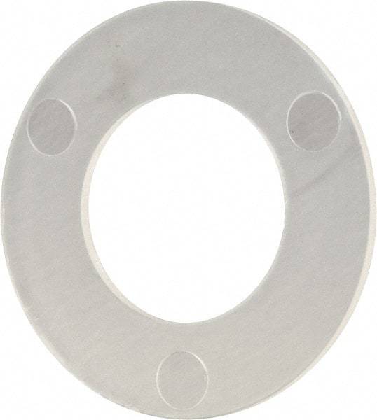 Made in USA - #12 Screw, Grade 6/6 Nylon Standard Flat Washer - 6.35mm ID x 11.81mm OD, 0.38mm Thick - Eagle Tool & Supply