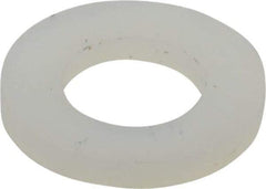 Made in USA - 1/4" Screw, Grade 6/6 Nylon Standard Flat Washer - 6.4mm ID x 11.99mm OD, 1.5mm Thick - Eagle Tool & Supply