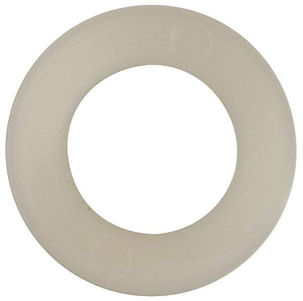 Made in USA - 7/16" Screw, Grade 6/6 Nylon Standard Flat Washer - 11.25mm ID x 3/4" OD, 1.57mm Thick - Eagle Tool & Supply