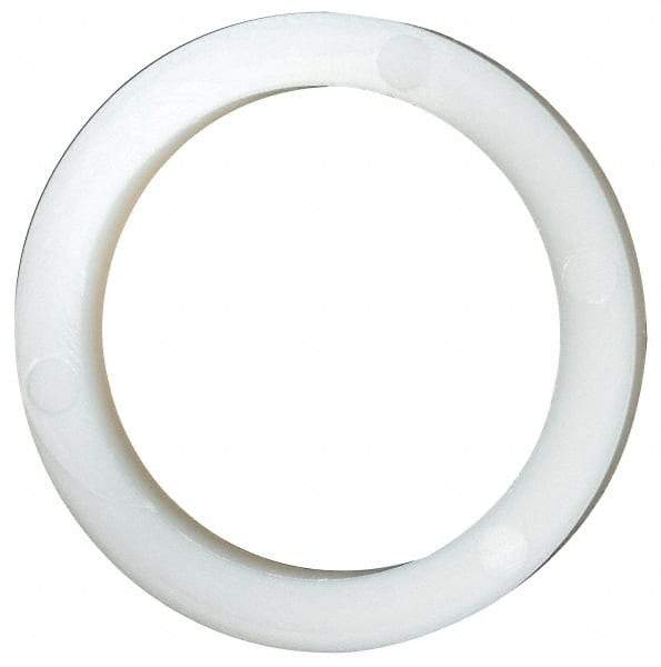 Made in USA - 13/16" Screw, Grade 6/6 Nylon Standard Flat Washer - 20.62mm ID x 26.85mm OD, 3.18mm Thick - Eagle Tool & Supply