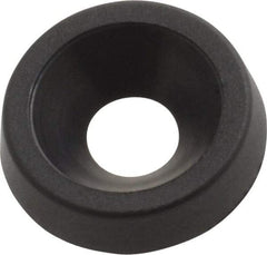 Made in USA - 2.92mm Thick, Black Oxide Finish, Nylon, Standard Countersunk Washer - 4.34mm ID x 12.95mm OD - Eagle Tool & Supply