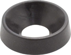 Made in USA - 4.57mm Thick, Black Oxide Finish, Nylon, Standard Countersunk Washer - 6.6mm ID x 17.35mm OD - Eagle Tool & Supply