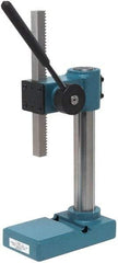 JT&M - 3/4" Ram, 2-3/4" Throat Depth, 1/2 Ton Manual Arbor Press - 8-5/16" Max Work Height x 6" Max Work Width, 13:1 Leverage Ratio, 4-1/16" Base Width x 7-1/16" Base Depth - Eagle Tool & Supply