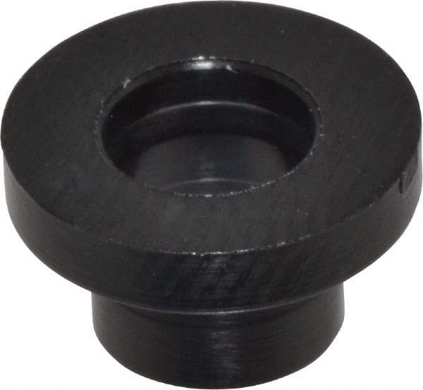 Made in USA - #8 Screw, 1/8" Shoulder Length, Nylon Shoulder Washer - Black, 11/32" Flange Diam, 1/16" Flange Thickness, 0.173" ID, 0.205" OD - Eagle Tool & Supply