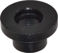 Made in USA - #8 Screw, 1/8" Shoulder Length, Nylon Shoulder Washer - Black, 11/32" Flange Diam, 1/16" Flange Thickness, 0.173" ID, 0.205" OD - Eagle Tool & Supply