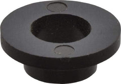 Made in USA - 1/4" Screw, 1/8" Shoulder Length, Nylon Shoulder Washer - Black, 0.513" Flange Diam, 1/16" Flange Thickness, 0.26" ID, 5/16" OD - Eagle Tool & Supply