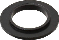 Made in USA - 3/8" Screw, 1/32" Shoulder Length, Nylon Shoulder Washer - Black, 0.622" Flange Diam, 3/64" Flange Thickness, 0.383" ID, 0.434" OD - Eagle Tool & Supply