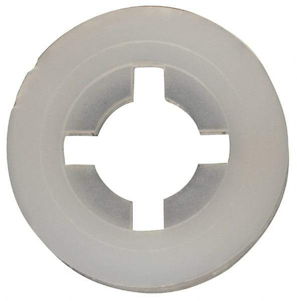 Made in USA - #6 Screw, 0.128" ID, Nylon Internal Tooth Lock Washer - 21/64" OD, Grade 6/6 - Eagle Tool & Supply