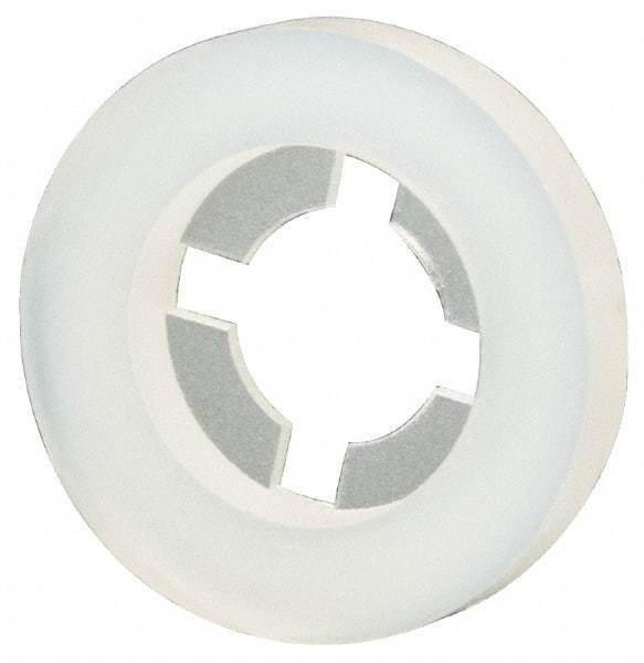 Made in USA - #8 Screw, 0.152" ID, Nylon Internal Tooth Lock Washer - 25/64" OD, Grade 6/6 - Eagle Tool & Supply