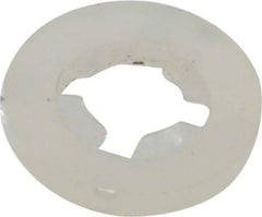 Made in USA - #10 Screw, 0.177" ID, Nylon Internal Tooth Lock Washer - 29/64" OD, Grade 6/6 - Eagle Tool & Supply