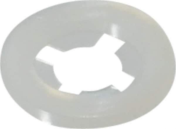 Made in USA - 1/4" Screw, 0.234" ID, Nylon Internal Tooth Lock Washer - 19/32" OD, Grade 6/6 - Eagle Tool & Supply