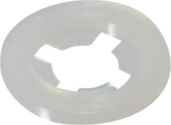 Made in USA - 1/4" Screw, 0.234" ID, Nylon Internal Tooth Lock Washer - 19/32" OD, Grade 6/6 - Eagle Tool & Supply