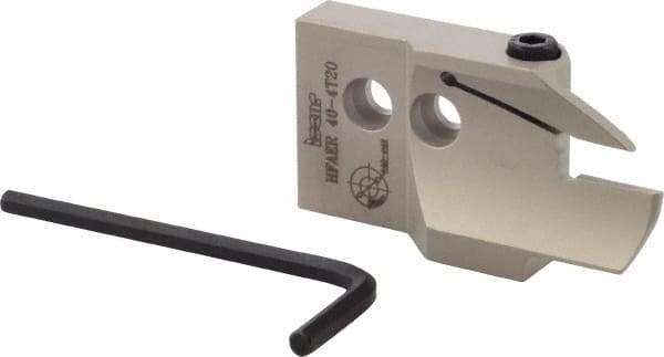 Iscar - 4mm Groove Width, 20mm Max Depth of Cut, Right Hand Cut, HFAE Indexable Grooving Blade - DGN/DGNC/DGNM-C, DGN/DGNM-J/JS/JT, DGN-UT/UA, GRIP, HFPR/L, HGPL Insert Style, Series Heliface - Eagle Tool & Supply