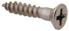 Value Collection - #6, 3/4" OAL, Phillips Drive, Flat Head Wood Screw - Stainless Steel, Grade 18-8 - Eagle Tool & Supply