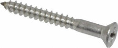 Value Collection - #8, 1-1/2" OAL, Phillips Drive, Flat Head Wood Screw - Stainless Steel, Grade 18-8 - Eagle Tool & Supply
