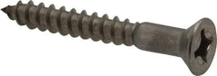 Value Collection - #10, 1-1/2" OAL, Phillips Drive, Flat Head Wood Screw - Stainless Steel, Grade 18-8 - Eagle Tool & Supply