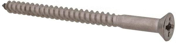Value Collection - #12, 3" OAL, Phillips Drive, Flat Head Wood Screw - Stainless Steel, Grade 18-8 - Eagle Tool & Supply