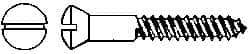Value Collection - #10, 1-1/4" Length Under Head, Slotted Drive, Oval Head Wood Screw - Stainless Steel, Grade 18-8 - Eagle Tool & Supply