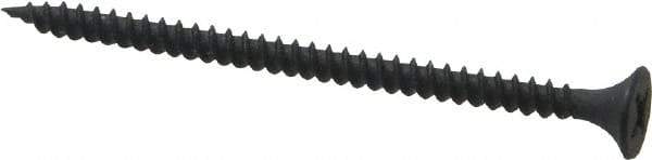Value Collection - #6, 2-1/4" OAL, Phillips Drive Bugle Head, Steel Drywall Screws - Black Phosphate Finish, Grade 2 - Eagle Tool & Supply
