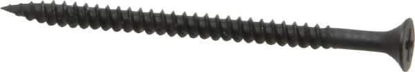 Value Collection - #8, 2-1/2" OAL, Phillips Drive Bugle Head, Steel Drywall Screws - Black Phosphate Finish, Grade 2 - Eagle Tool & Supply
