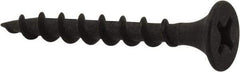 Value Collection - #6, 1-1/4" OAL, Phillips Drive Bugle Head, Steel Drywall Screws - Black Phosphate Finish, Grade 2 - Eagle Tool & Supply