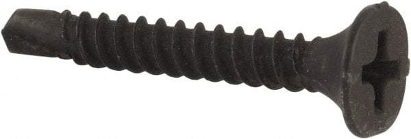 Value Collection - #6, 1" OAL, Phillips Drive Bugle Head, Steel Drywall Screws - Black Phosphate Finish, Grade 2 - Eagle Tool & Supply
