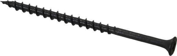 Value Collection - #8, 3" OAL, Phillips Drive Bugle Head Wood Screw - Black Phosphate Finish Steel, Grade 2 - Eagle Tool & Supply
