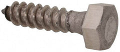 Value Collection - 5/16" Screw, 1-1/4" Length Under Head, Stainless Steel, Hex Head Lag Screw - Grade 18-8, Uncoated - Eagle Tool & Supply