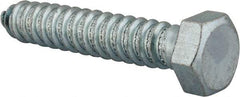 Value Collection - 3/4" Screw, 4" Length Under Head, Steel, Hex Head Lag Screw - Zinc Plated, Grade 2 - Eagle Tool & Supply
