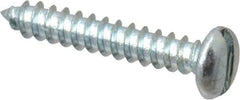 Value Collection - #2 Pan Head Slotted Sheet Metal Screw - Steel, 1/2" Length Under Head, Grade 2 - Eagle Tool & Supply