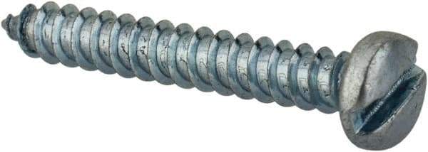Value Collection - #2 Pan Head Slotted Sheet Metal Screw - Steel, 5/8" Length Under Head, Grade 2 - Eagle Tool & Supply