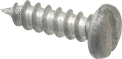 Value Collection - #6 Pan Head Slotted Sheet Metal Screw - Aluminum, 1/2" Length Under Head, ASME B18.6.4 - Eagle Tool & Supply