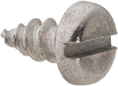 Value Collection - #8 Pan Head Slotted Sheet Metal Screw - Aluminum, 3/8" Length Under Head, ASME B18.6.4 - Eagle Tool & Supply
